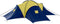 vidaXL - Tent - 9-persoons - polyester - blauw - en - geel