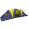 vidaXL - Tent - 9-persoons - polyester - blauw - en - geel