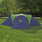 vidaXL - Tent - 9-persoons - polyester - blauw - en - groen