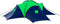 vidaXL - Tent - 9-persoons - polyester - blauw - en - groen
