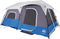 vidaXL - Tent - 9-persoons - waterdicht - met - LED - lichtblauw