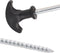 vidaXL - Tentharingen - 12 - st - Ø7 - mm - 30 - cm - gegalvaniseerd - staal