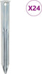 vidaXL - Tentharingen - 24 - st - Ø20 - mm - 17 - cm - gegalvaniseerd - staal