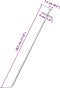 vidaXL - Tentharingen - 24 - st - Ø6 - mm - 29,5 - cm - gegalvaniseerd - staal