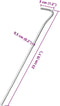 vidaXL - Tentharingen - 25 - st - Ø5 - mm - 23 - cm - gegalvaniseerd - staal