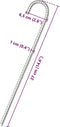 vidaXL - Tentharingen - 6 - st - Ø10 - mm - 37 - cm - gegalvaniseerd - staal