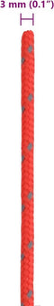 vidaXL - Tentscheerlijn - met - reflecterende - strips - en - spanners - 50 - m - 3 - mm