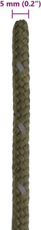 vidaXL - Tentscheerlijn - met - reflecterende - strips - en - spanners - 50 - m - 5 - mm