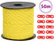 vidaXL - Tentscheerlijn - met - reflecterende - strips - en - spanners - 50 - m - 4 - mm