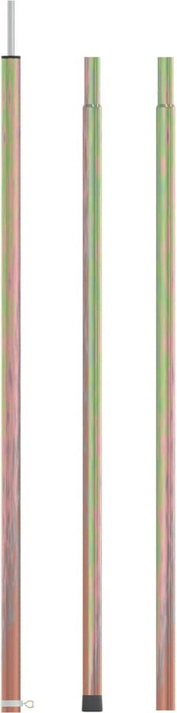 vidaXL - Tentstok - telescopisch - 170-255 - cm - gegalvaniseerd - staal
