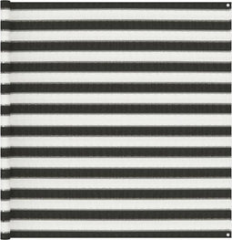 vidaXL - Tenttapijt - 200x400 - cm - antracietkleurig - en - wit
