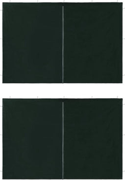 vidaXL - Tentwanden - 2 - st - met - ritssluiting - PE - groen