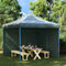 vidaXL - Tentwanden - 2 - st - met - ritssluiting - PE - groen