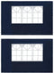 vidaXL - Tentwanden - met - raam - PE - blauw - 2 - st