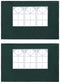 vidaXL - Tentwanden - met - raam - PE - groen - 2 - st