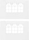 vidaXL - Tentwanden - met - raam - PE - wit - 2 - st