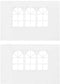 vidaXL - Tentwanden - met - raam - PE - wit - 2 - st
