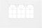 vidaXL - Tentwanden - met - raam - PE - wit - 2 - st