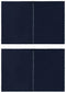 vidaXL - Tentwanden - met - ritssluiting - PE - blauw - 2 - st