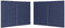 vidaXL - Tentwanden - met - ritssluiting - PE - blauw - 2 - st