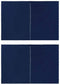 vidaXL - Tentwanden - met - ritssluiting - PE - blauw - 2 - st