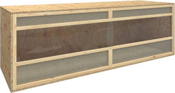 vidaXL - Terrarium - 144x46x48 - cm - bewerkt - hout