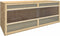 vidaXL - Terrarium - 144x46x48 - cm - bewerkt - hout