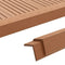 vidaXL - Terras - hoekplinten - 5 - st - 170 - cm - HKC - lichtbruin