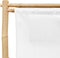 vidaXL - Terrasstoel - bamboe - en - canvas - crèmewit