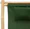 vidaXL - Terrasstoel - bamboe - en - canvas - groen
