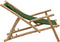 vidaXL - Terrasstoel - bamboe - en - canvas - groen