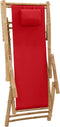 vidaXL - Terrasstoel - bamboe - en - canvas - rood
