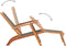vidaXL - Terrasstoel - massief - acaciahout - en - textileen