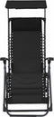 vidaXL - Terrasstoelen - 2 - st - inklapbaar - textileen - zwart