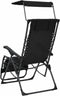 vidaXL - Terrasstoelen - 2 - st - inklapbaar - textileen - zwart
