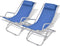 vidaXL - Terrasstoelen - verstelbaar - 2 - st - staal - blauw