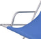 vidaXL - Terrasstoelen - verstelbaar - 2 - st - staal - blauw