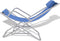 vidaXL - Terrasstoelen - verstelbaar - 2 - st - staal - blauw