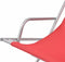vidaXL - Terrasstoelen - verstelbaar - 2 - st - staal - rood
