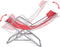 vidaXL - Terrasstoelen - verstelbaar - 2 - st - staal - rood