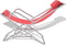 vidaXL - Terrasstoelen - verstelbaar - 2 - st - staal - rood