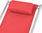 vidaXL - Terrasstoelen - verstelbaar - 2 - st - staal - rood