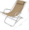 vidaXL - Terrasstoelen - verstelbaar - 2 - st - staal - taupe