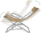 vidaXL - Terrasstoelen - verstelbaar - 2 - st - staal - taupe