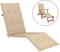 vidaXL - Terrasstoelkussen - (75+105)x50x3 - cm - beige