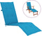 vidaXL - Terrasstoelkussen - (75+105)x50x3 - cm - blauw