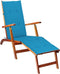 vidaXL - Terrasstoelkussen - (75+105)x50x3 - cm - blauw