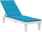 vidaXL - Terrasstoelkussen - (75+105)x50x3 - cm - blauw