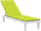 vidaXL - Terrasstoelkussen - (75+105)x50x3 - cm - heldergroen