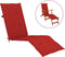 vidaXL - Terrasstoelkussen - (75+105)x50x3 - cm - rood